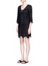 Front View - Click To Enlarge - VIX - Cutwork lace cotton dress