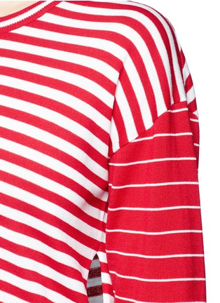 Detail View - Click To Enlarge - PORTS 1961 - Stripe contrast sleeve sweater