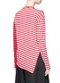 Back View - Click To Enlarge - PORTS 1961 - Stripe contrast sleeve sweater