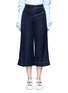 Main View - Click To Enlarge - STELLA MCCARTNEY - 'Laci' contrast stitch culottes