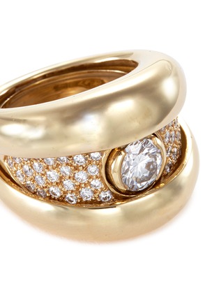 Detail View - Click To Enlarge - MELLERIO - 'Clic Clac' diamond 18k yellow gold ring