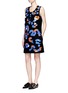 Figure View - Click To Enlarge - VICTORIA, VICTORIA BECKHAM - Paillette embroidered micro faille shift dress