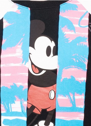 Detail View - Click To Enlarge - MARC JACOBS - Mickey Mouse stripe print colourblock sweatshirt