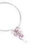 Figure View - Click To Enlarge - MELLERIO - 'Marie Antoinette' diamond sapphire pearl floral pendant necklace