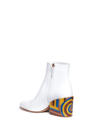 Detail View - Click To Enlarge - GABRIELA HEARST - 'Tito' colourblock wood heel leather ankle boots