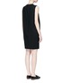 Back View - Click To Enlarge - LANVIN - Embellished collar sleeveless wool dress