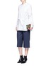 Figure View - Click To Enlarge - 3.1 PHILLIP LIM - Cotton blend tailored culottes
