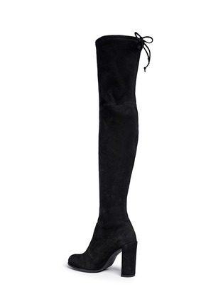 Detail View - Click To Enlarge - STUART WEITZMAN - 'Hi Line' stretch suede thigh high boots
