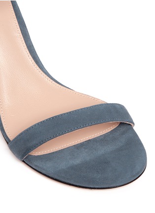 Detail View - Click To Enlarge - STUART WEITZMAN - 'Nearly Nude' block heel suede sandals