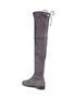 Detail View - Click To Enlarge - STUART WEITZMAN - 'Low Land' stretch suede thigh high boots