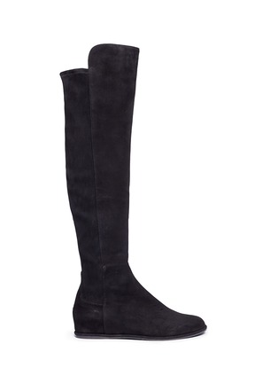 Main View - Click To Enlarge - STUART WEITZMAN - 'Allday' suede thigh high boots
