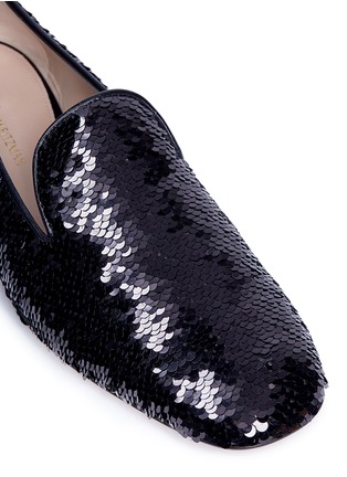Detail View - Click To Enlarge - STUART WEITZMAN - 'Pipearky' sequinned loafers