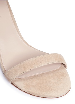 Detail View - Click To Enlarge - STUART WEITZMAN - 'Simple' block heel suede sandals