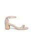Main View - Click To Enlarge - STUART WEITZMAN - 'Simple' block heel suede sandals
