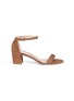 Main View - Click To Enlarge - STUART WEITZMAN - 'Simple' block heel suede sandals