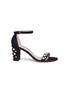 Main View - Click To Enlarge - STUART WEITZMAN - 'Bing Pearls' embellished suede sandals