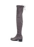 Detail View - Click To Enlarge - STUART WEITZMAN - 'Mid Land' stretch suede thigh high boots