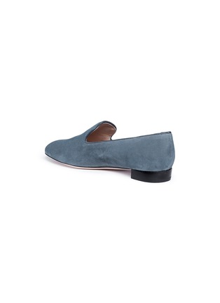 Detail View - Click To Enlarge - STUART WEITZMAN - 'Pipearky' suede loafers