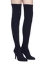 Figure View - Click To Enlarge - STUART WEITZMAN - 'Hi Rise Figura' stretch thigh high boots
