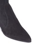 Detail View - Click To Enlarge - STUART WEITZMAN - 'Thigh Land' stretch suede thigh high boots