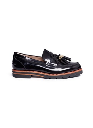 Main View - Click To Enlarge - STUART WEITZMAN - 'Manila' tassel leather loafers
