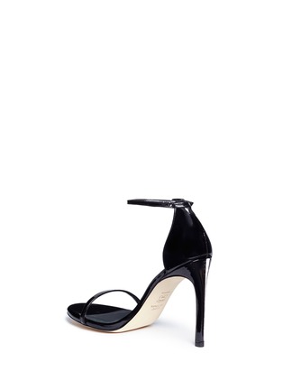 Detail View - Click To Enlarge - STUART WEITZMAN - 'Nudistsong' patent leather sandals