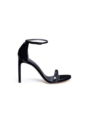 Main View - Click To Enlarge - STUART WEITZMAN - 'Nudistsong' patent leather sandals