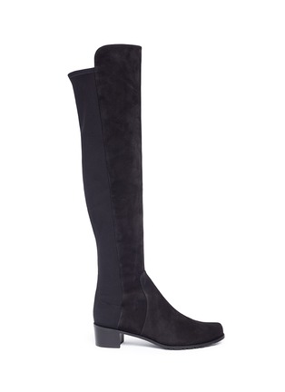 Main View - Click To Enlarge - STUART WEITZMAN - 'Reserve' stretch suede knee high boots