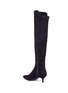 Detail View - Click To Enlarge - STUART WEITZMAN - 'Allways' stretch suede knee high boots