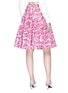 Back View - Click To Enlarge - ANAÏS JOURDEN - Floral print poplin skirt