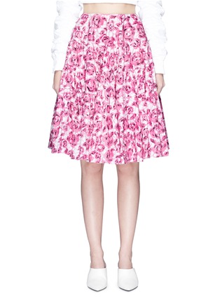 Main View - Click To Enlarge - ANAÏS JOURDEN - Floral print poplin skirt