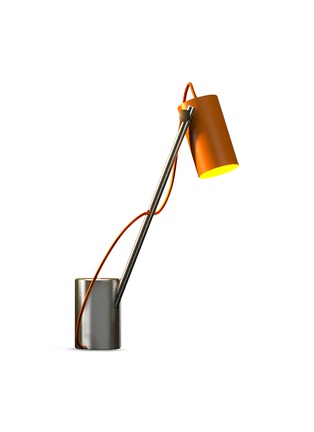  - EDIZIONI DESIGN - Reconfigurable table lamp – Orange/Steel