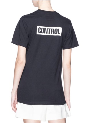 Back View - Click To Enlarge - DOUBLE RAINBOUU - 'Cruise Control' slogan print T-shirt