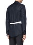 Back View - Click To Enlarge - ALEXANDER MCQUEEN - Bonded piqué front tuxedo shirt
