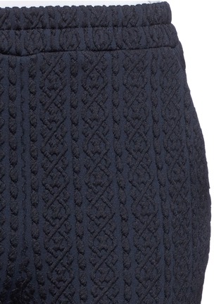 Detail View - Click To Enlarge - 3.1 PHILLIP LIM - Cable knit jersey sweatpants