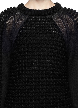 Detail View - Click To Enlarge - HELMUT LANG - Pompom knit pullover