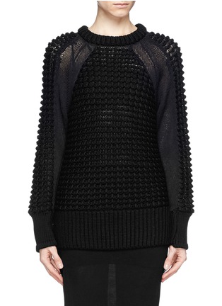 Main View - Click To Enlarge - HELMUT LANG - Pompom knit pullover