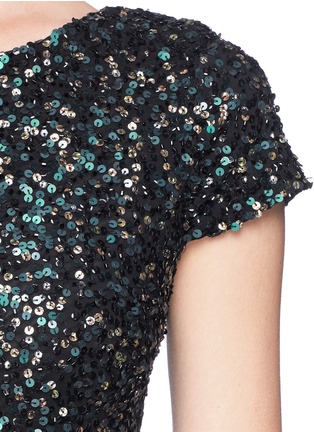 Detail View - Click To Enlarge - ALICE & OLIVIA - 'Taryn' sequin cap sleeve dress