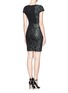 Back View - Click To Enlarge - ALICE & OLIVIA - 'Taryn' sequin cap sleeve dress