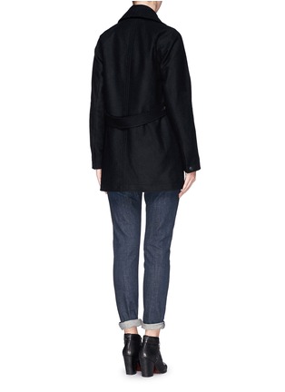 Back View - Click To Enlarge - RAG & BONE - 'Stanley' oversize double breasted peacoat