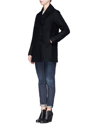 Front View - Click To Enlarge - RAG & BONE - 'Stanley' oversize double breasted peacoat