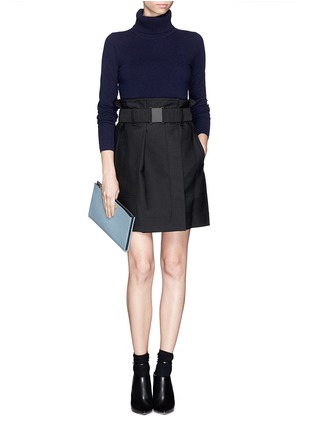 Figure View - Click To Enlarge - 3.1 PHILLIP LIM - Cinched waist skirt with belt buckle