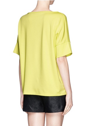 Back View - Click To Enlarge - T BY ALEXANDER WANG - Dense jersey dolman sleeve T-shirt