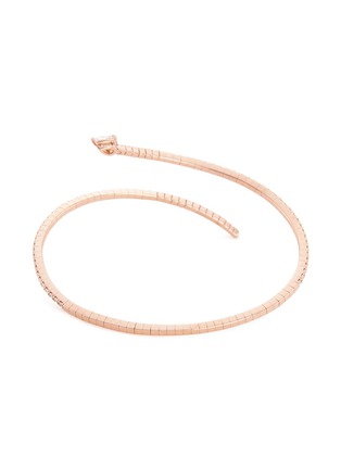 Figure View - Click To Enlarge - MESSIKA - 'Snake Skinny' diamond 18k rose gold bracelet