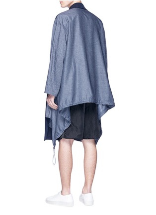 Back View - Click To Enlarge - FFIXXED STUDIOS - Patchwork twill trench coat