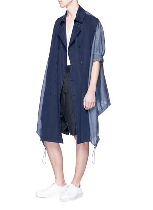 Figure View - Click To Enlarge - FFIXXED STUDIOS - Patchwork twill trench coat