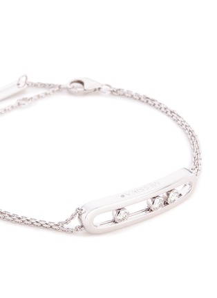 Detail View - Click To Enlarge - MESSIKA - 'Move Classique' diamond 18k white gold bracelet