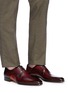 Figure View - Click To Enlarge - MAGNANNI - Stitched detail leather Derbies