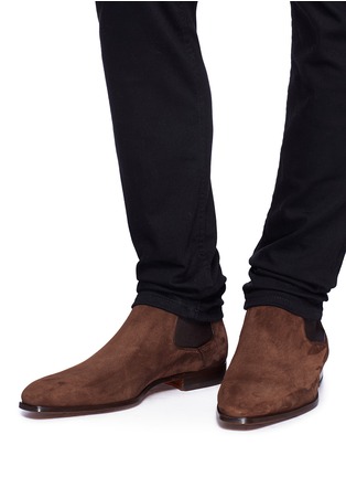 Figure View - Click To Enlarge - MAGNANNI - Suede Chelsea boots