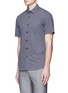 Front View - Click To Enlarge - TOPMAN - Daisy dot print short sleeve shirt
